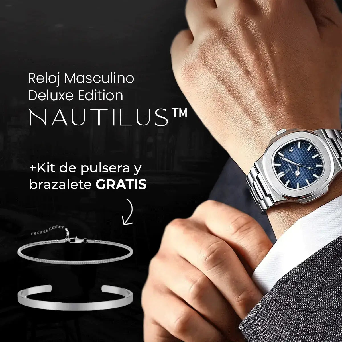 Reloj Masculino Deluxe Edition Nautilus™ (+Kit de pulsera y brazalete gratis)