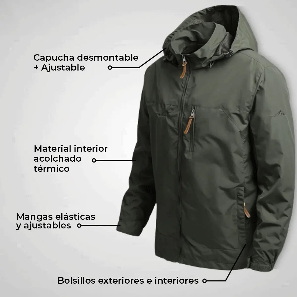 Chaqueta Táctica Militar Island® (+ Llavero Linterna Gratis)