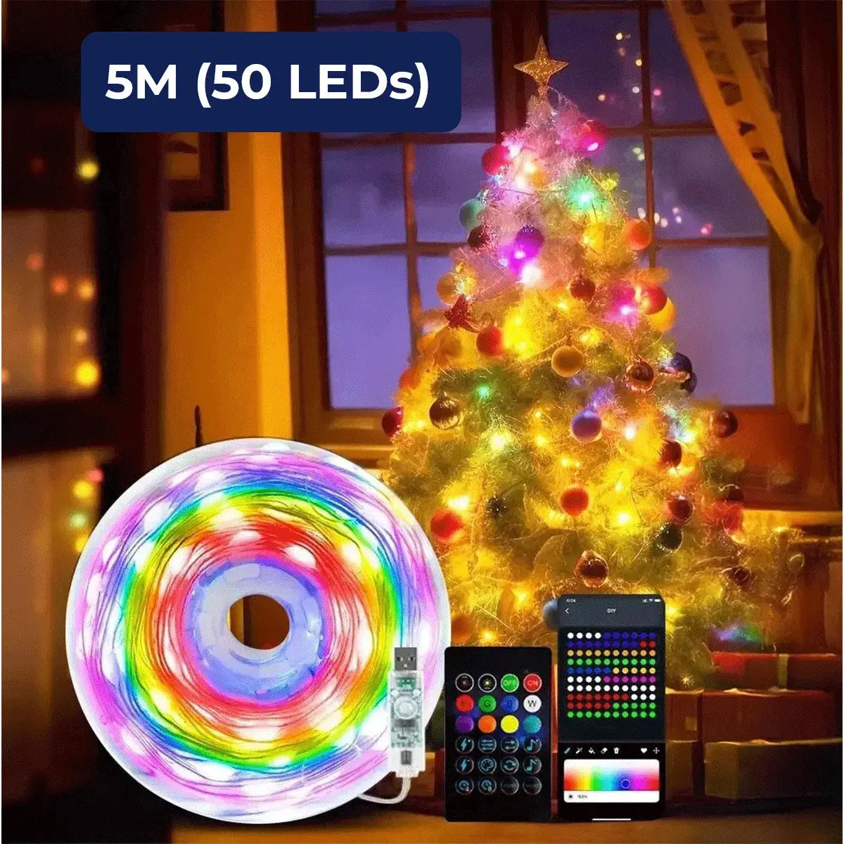 Guirnalda LED Smart Noëled™ (+ Estrella de Navidad Regalo)