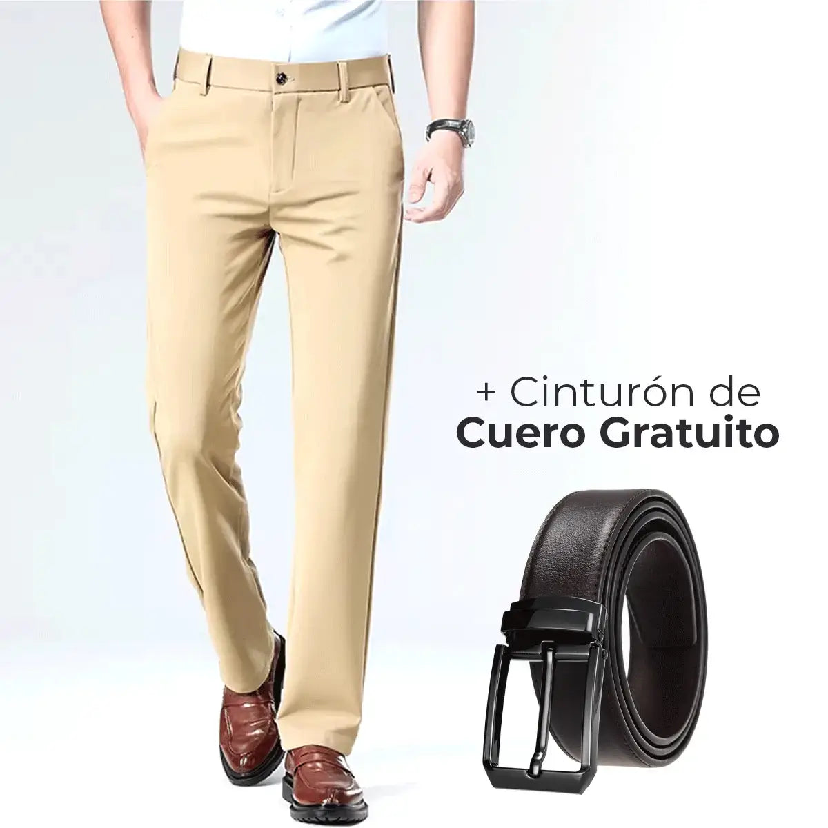 Pantalón Social Elástico Luffy® (+ Cinturón de Cuero Gratis)