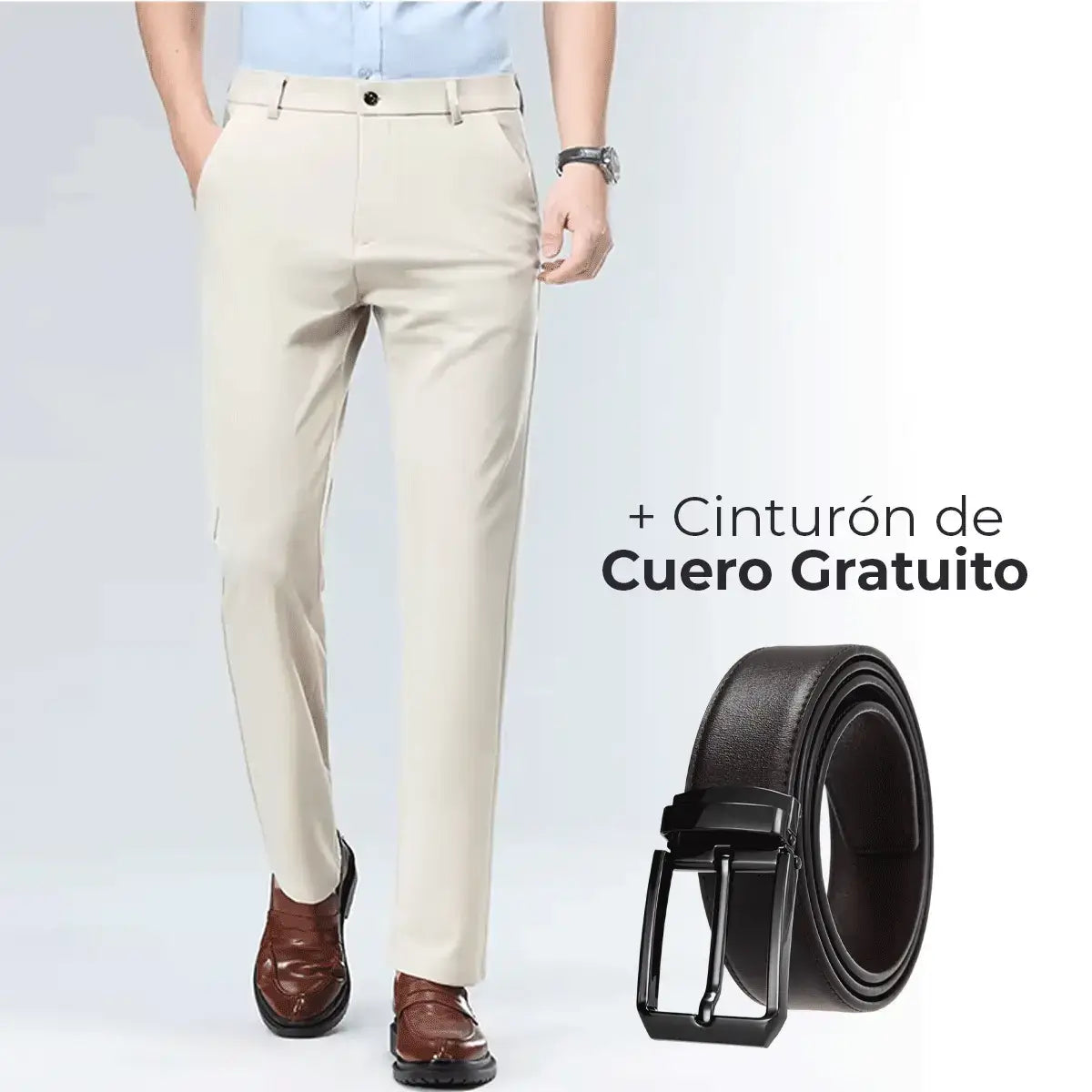 Pantalón Social Elástico Luffy® (+ Cinturón de Cuero Gratis)