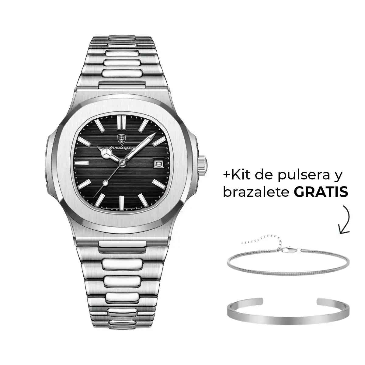 Reloj Masculino Deluxe Edition Nautilus™ (+Kit de pulsera y brazalete gratis)