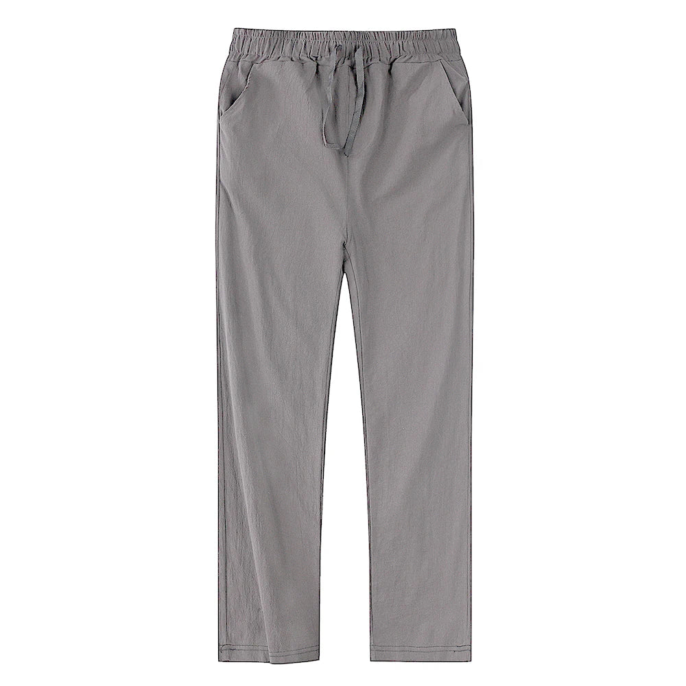 Poli - Pantalones Aireados De Lino Para Hombre Para El Verano