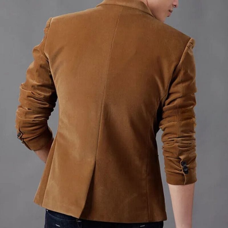 Chaqueta de Terciopelo Marrón para Hombre