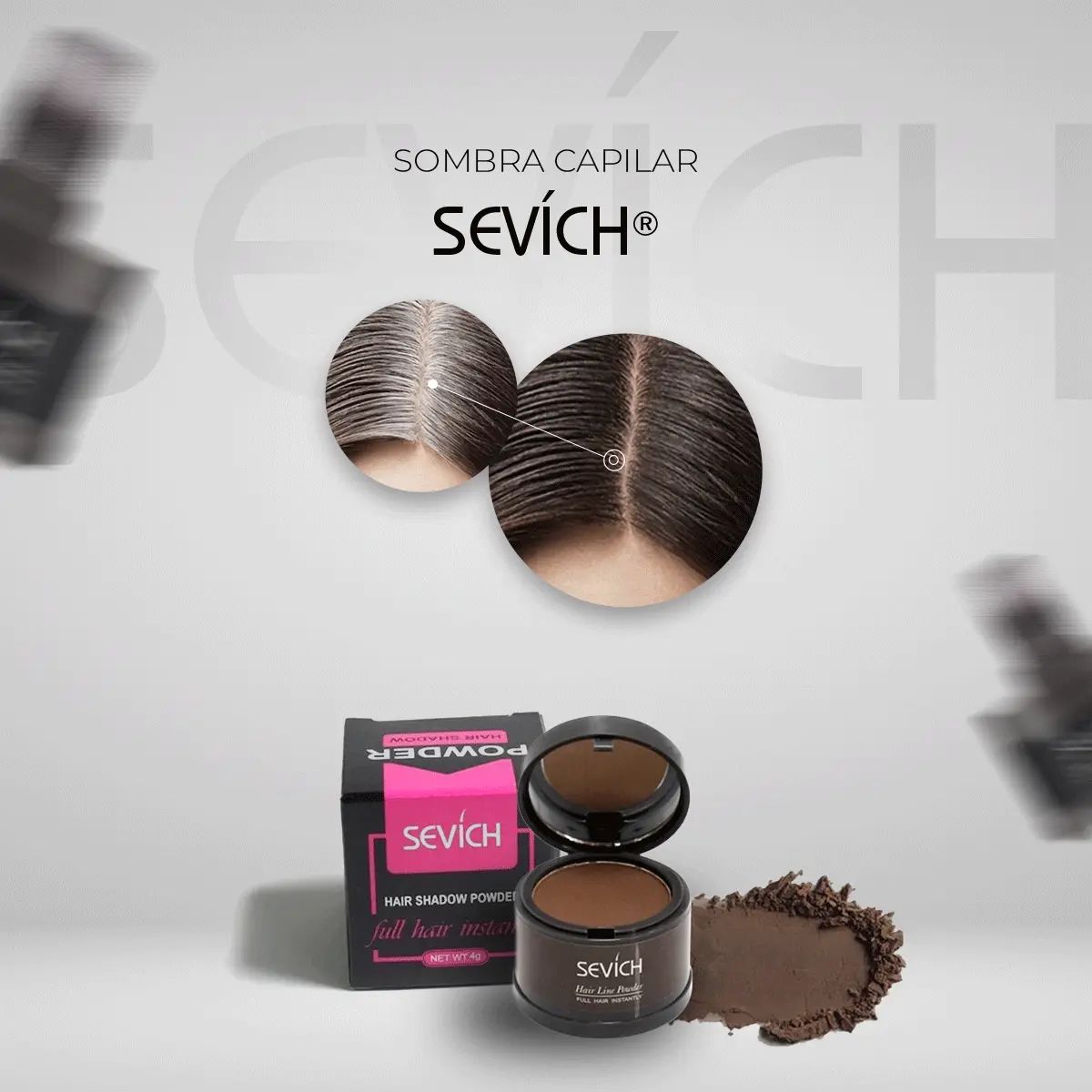 Sombra Capilar Sevích® - Decile Adiós a las Canas al Instante