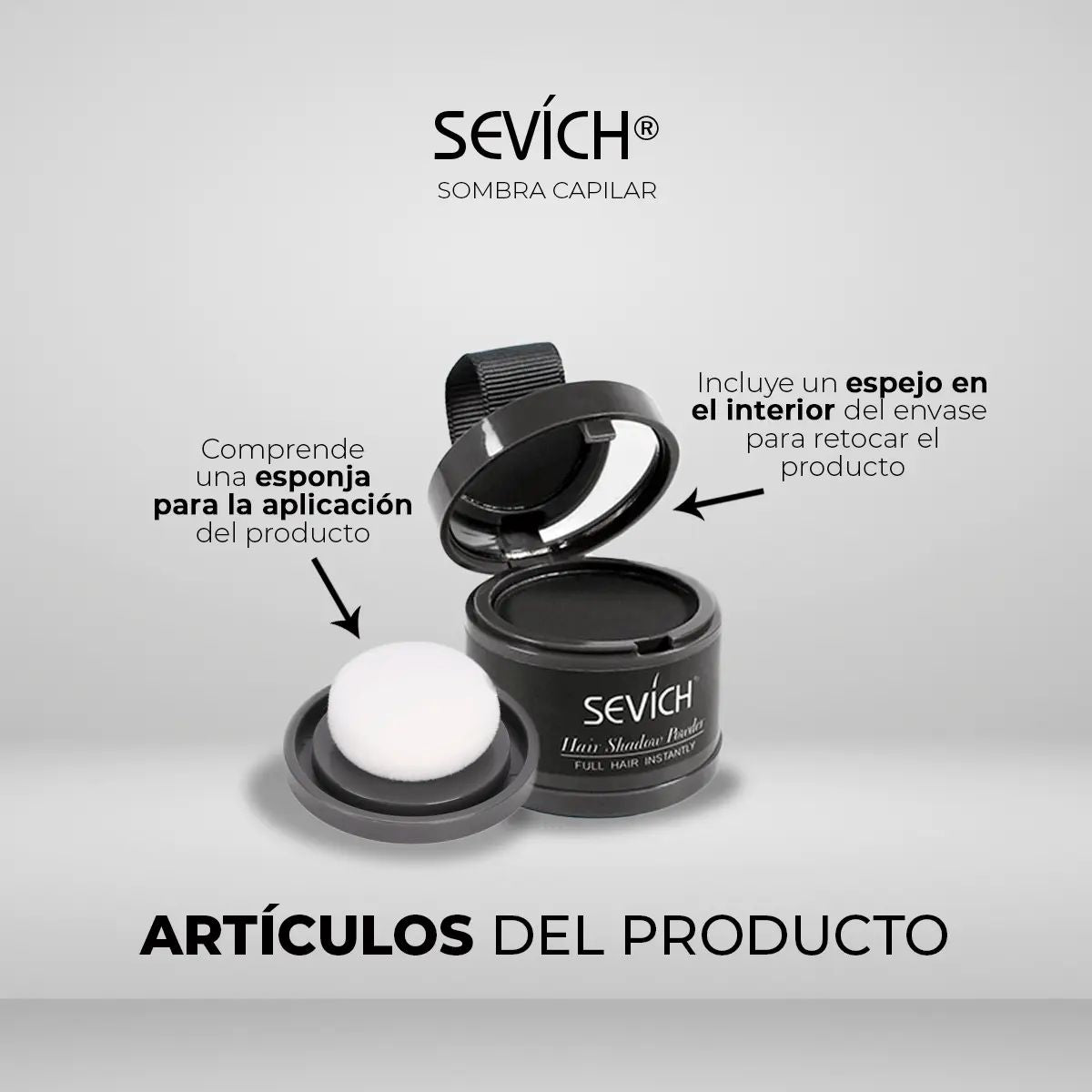 Sombra Capilar Sevích® - Decile Adiós a las Canas al Instante